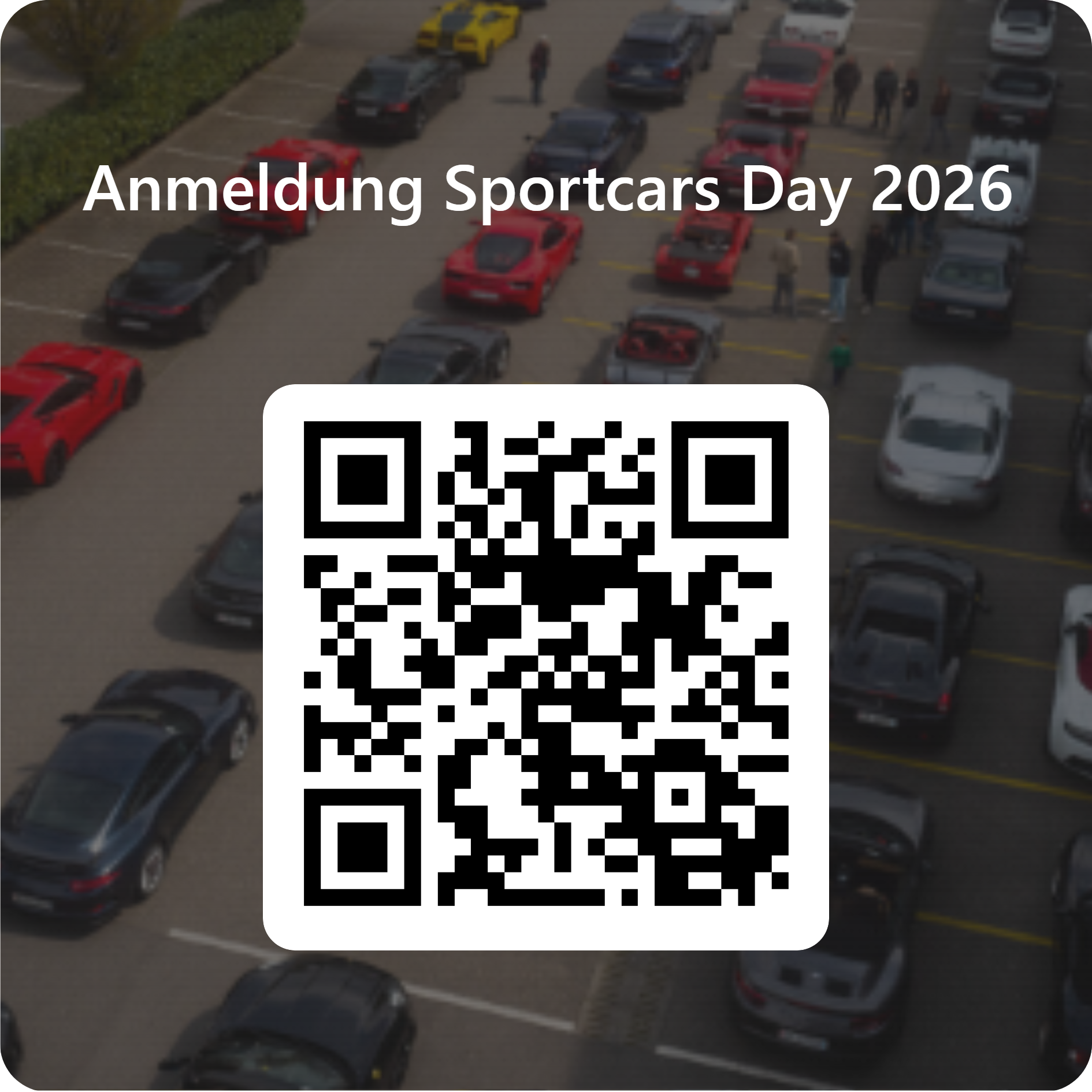 QRCode Für Anmeldung Sportcars Day 2026